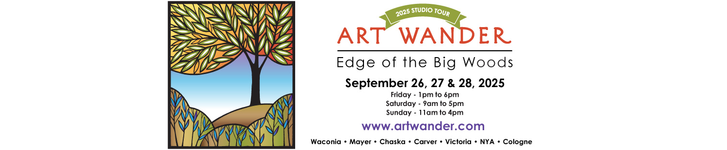 Edge of the Big Woods Art Wander Logo